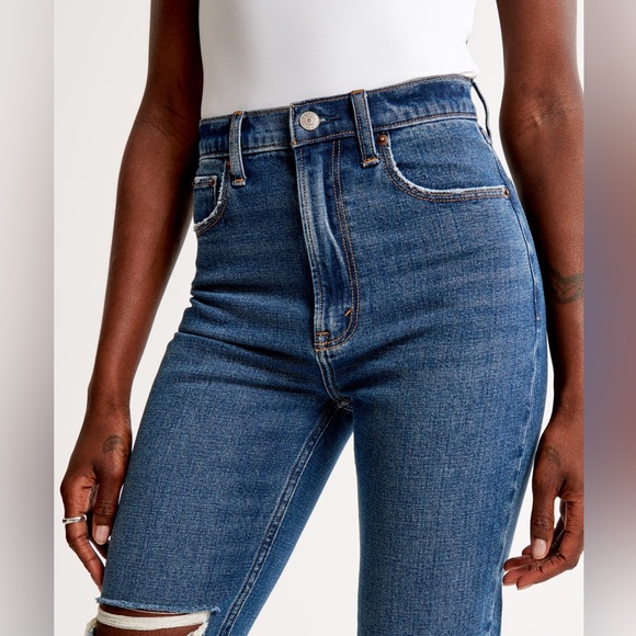 Abercrombie & Fitch Ultra High Rise Ankle Straight Jean, Size 10/30 short - Picture 10 of 10